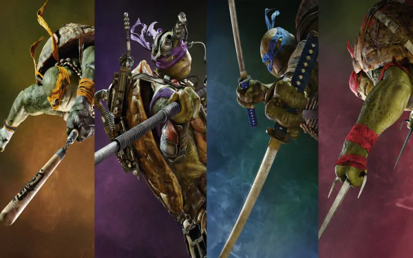 Donatello (TMNT) Michelangelo (TMNT) Raphael (TMNT) Leonardo (TMNT) movie Teenage Mutant Ninja Turtles (2014) HD Desktop Wallpaper | Background Image