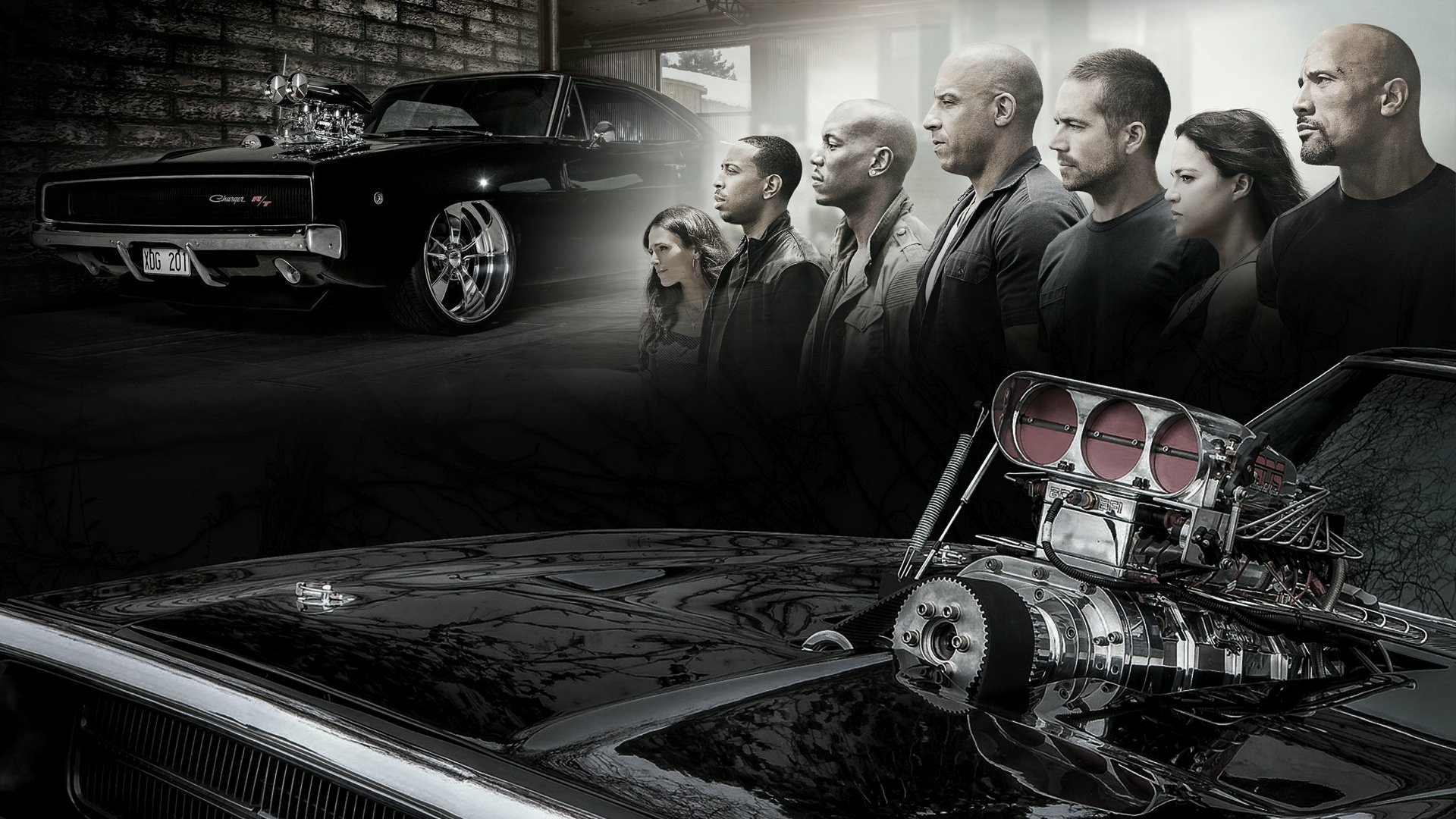 Furious 7 HD Wallpaper: Legends of Speed and Brotherhood