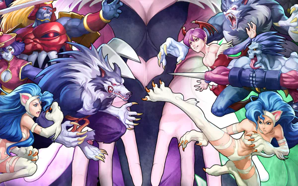 video game Darkstalkers Resurrection HD Desktop Wallpaper | Background Image