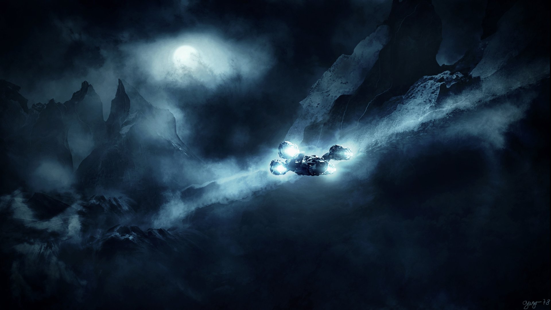 Spaceship HD Wallpaper | Background Image | 2560x1440 | ID:677218