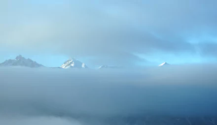  Fog on the Mountains - Alaska by JLS Photography