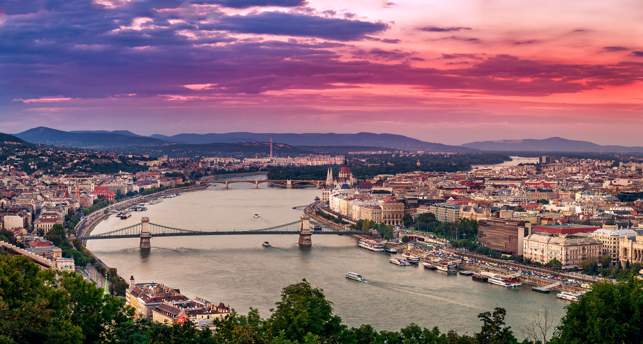 Sunset in Budapest by Cosmin Anghel