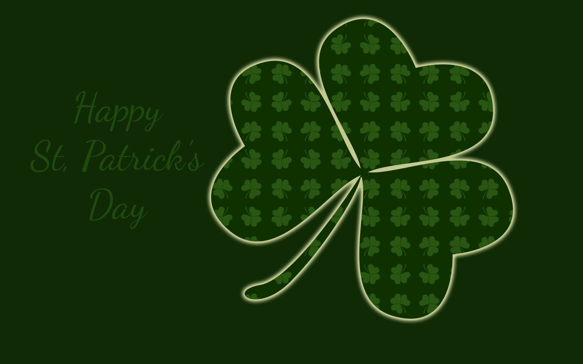 Download Green Clover Holiday St. Patrick's Day HD Wallpaper