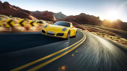 yellow car car Porsche Porsche 911 Porsche 911 Carrera 4S vehicle Porsche 911 Carrera HD Desktop Wallpaper | Background Image