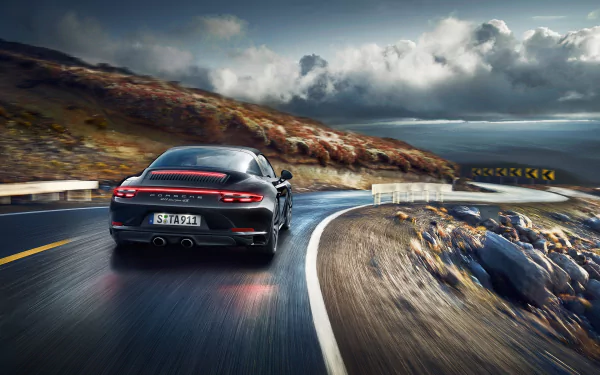 black car car Porsche Porsche 911 vehicle Porsche 911 Targa HD Desktop Wallpaper | Background Image