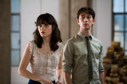 Zooey Deschanel Summer Finn Joseph Gordon-Levitt Tom Hansen movie 500 Days Of Summer HD Desktop Wallpaper | Background Image