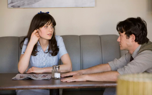Zooey Deschanel Summer Finn Joseph Gordon-Levitt Tom Hansen movie 500 Days Of Summer HD Desktop Wallpaper | Background Image