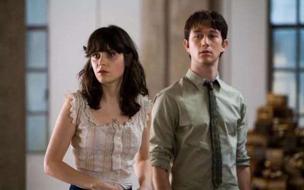 Zooey Deschanel Summer Finn Joseph Gordon-Levitt Tom Hansen movie 500 Days Of Summer HD Desktop Wallpaper | Background Image