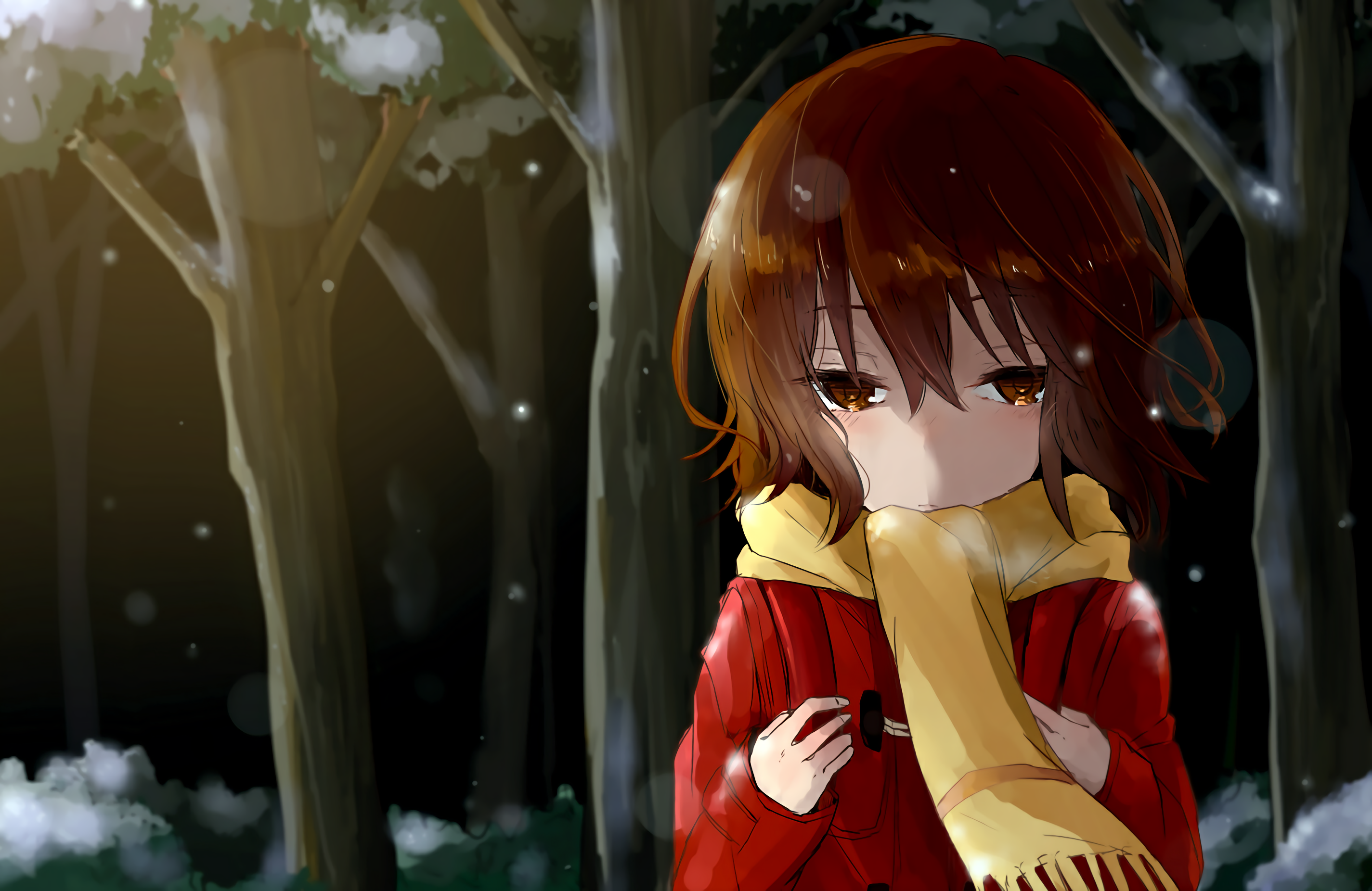 Download Erased Characters In Snowy Weather Wallpaper