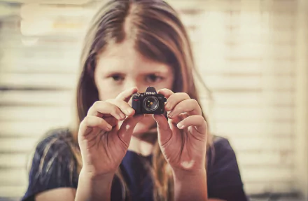 bokeh Nikon man made camera HD Desktop Wallpaper | Background Image