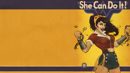 DC Bombshells Comic Wonder Woman HD Desktop Wallpaper | Background Image