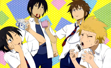 Motoharu (Daily Lives of High School Boys) Tadakuni (Daily Lives Of High School Boys) Yoshitake Tanaka Hidenori Tabata Anime Daily Lives of High School Boys HD Desktop Wallpaper | Background Image
