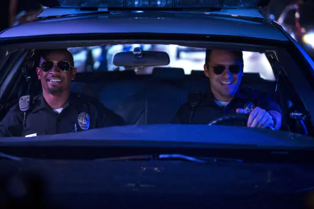 Justin Chang Damon Wayans Jr. Ryan Davis Jake Johnson movie Let's Be Cops HD Desktop Wallpaper | Background Image