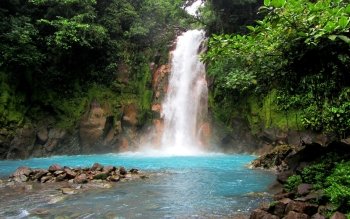 rica costa background waterfall wallpapers earth