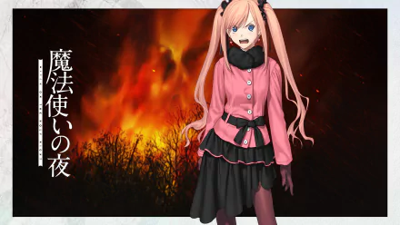 Anime Witch On The Holy Night HD Desktop Wallpaper | Background Image