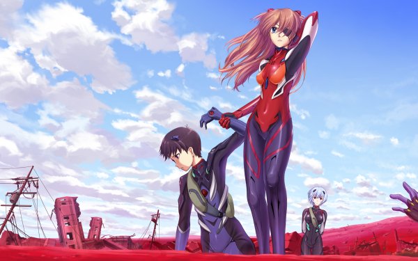 Anime Evangelion: 3.0 You Can (Not) Redo Evangelion Asuka Langley Sohryu Rei Ayanami Shinji Ikari HD Wallpaper | Background Image