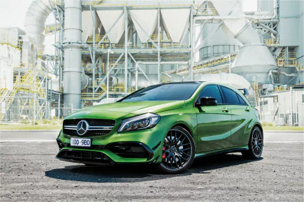 green car car compact car Mercedes-Benz vehicle Mercedes-Benz A-Class HD Desktop Wallpaper | Background Image