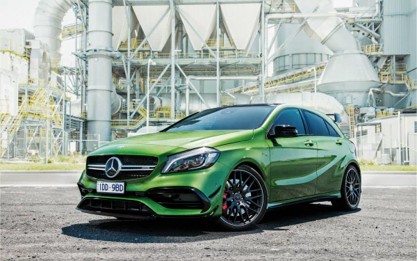 green car car compact car Mercedes-Benz vehicle Mercedes-Benz A-Class HD Desktop Wallpaper | Background Image