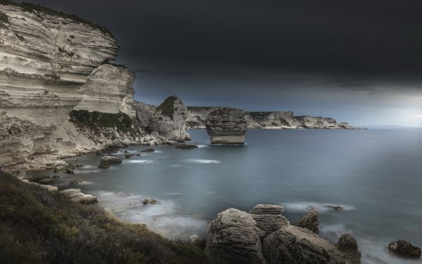 Nature Cliff Water Ocean Sky Coastline HD Wallpaper | Background Image