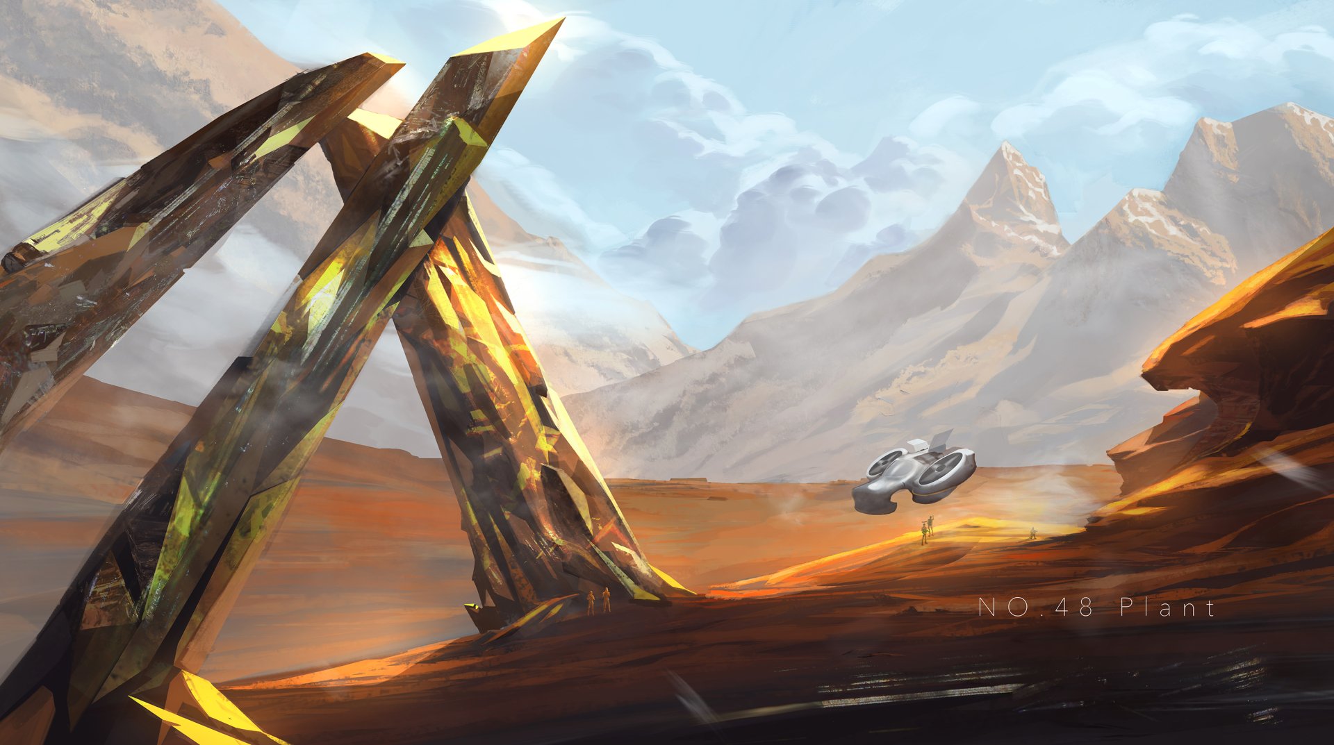 Download Sci Fi Landscape HD Wallpaper by Baka