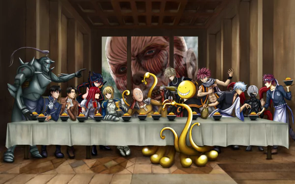Anime crossover HD Desktop Wallpaper | Background Image