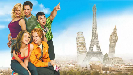 Leaning Tower of Pisa Eiffel Tower movie Eurotrip HD Desktop Wallpaper | Background Image