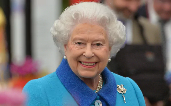  A picture of Queen Elizabeth II after a rumor went around that she had died