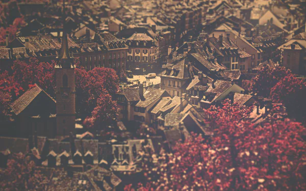 sepia cityscape man made city HD Desktop Wallpaper | Background Image