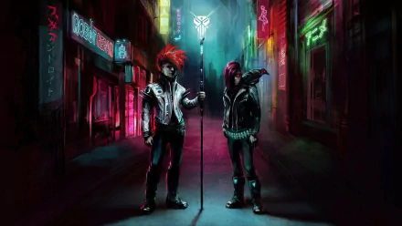 cyberpunk raven Klayton music Scandroid HD Desktop Wallpaper | Background Image