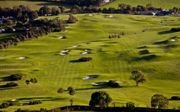 Sports Golf Golf Course Golf Green Tree Landscape Fairway HD Wallpaper | Background Image