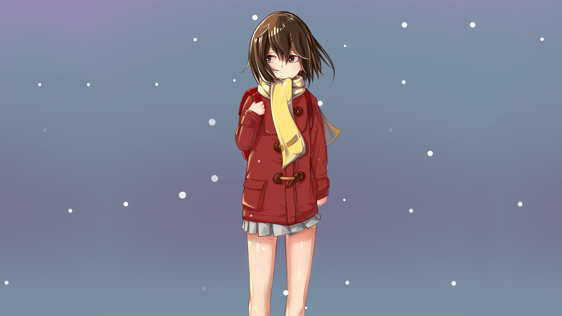 Download Erased Characters In Snowy Weather Wallpaper