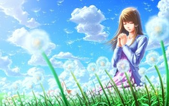 Beautiful Anime Nature Girl HD Anime Girl Wallpapers