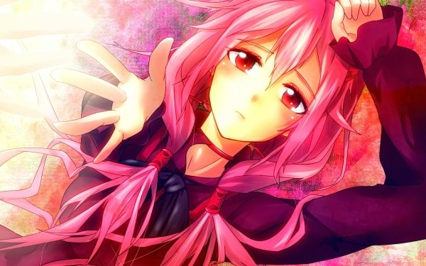 Anime Guilty Crown Pink Hair Long Hair Red Eyes School Uniform Sadness Inori Yuzuriha Fond d'écran HD | Image