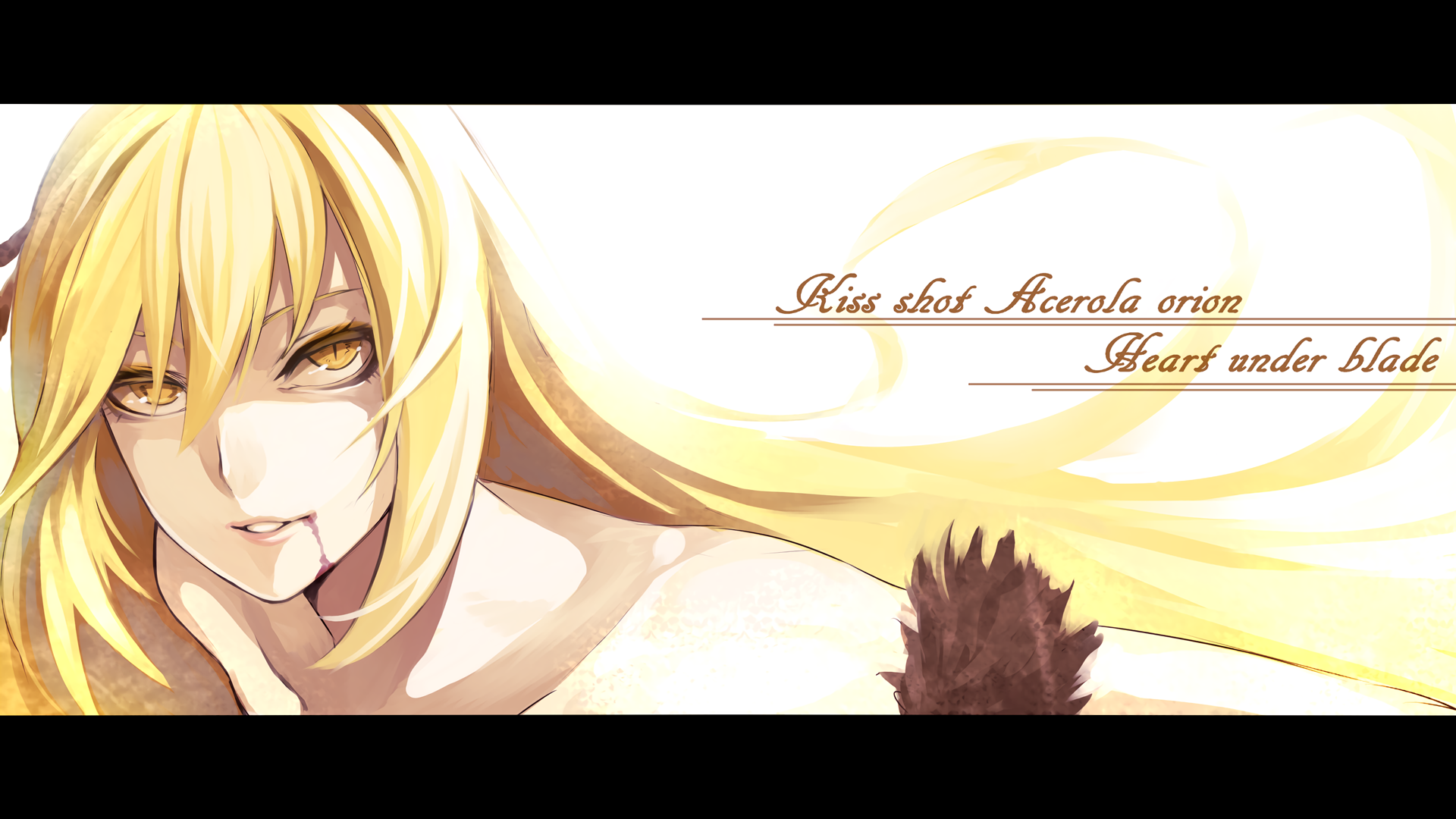 Download Shinobu Oshino Kiss-shot Acerola-orion Heart-under-blade Anime  Monogatari (Series) HD Wallpaper by RBY