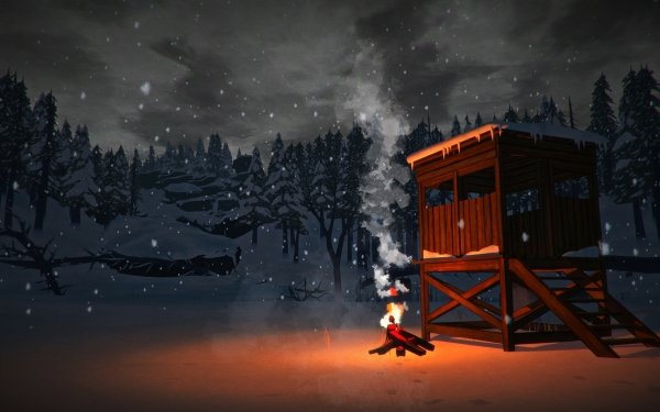 Video Game The Long Dark Bonfire Snow HD Wallpaper | Background Image