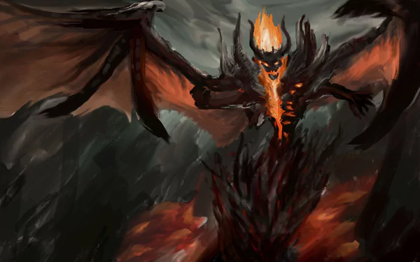 Shadow Fiend (DotA 2) video game DotA 2 HD Desktop Wallpaper | Background Image