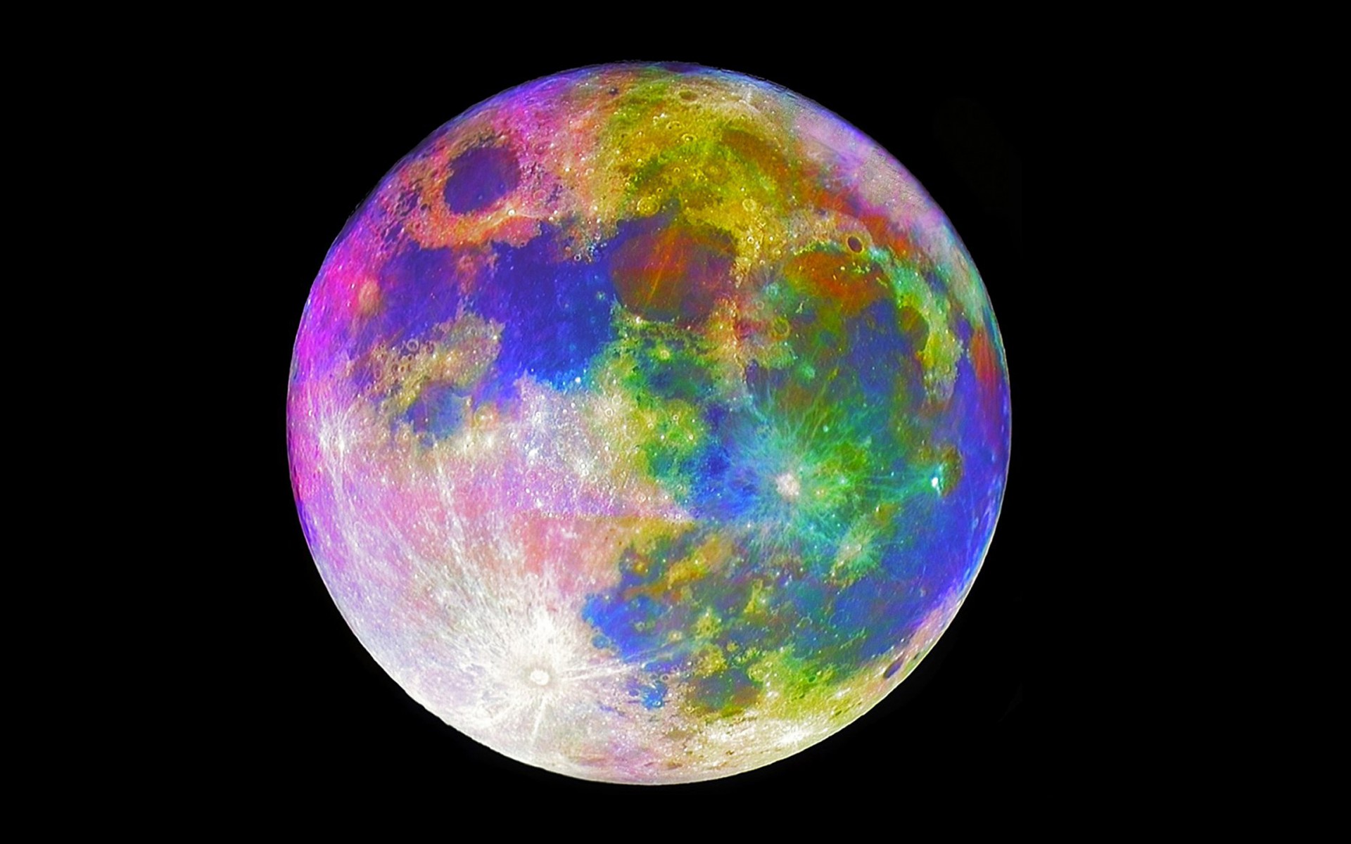 Download Colorful Colors Sci Fi Moon HD Wallpaper