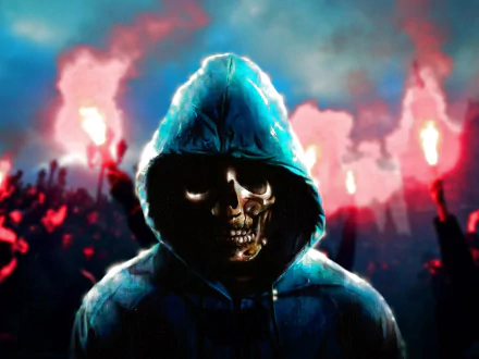 hoodie dark skull HD Desktop Wallpaper | Background Image