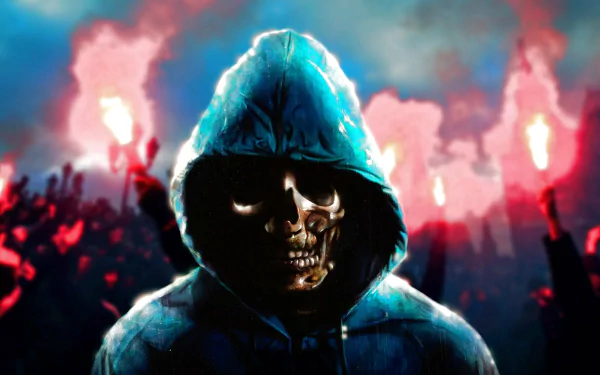 hoodie dark skull HD Desktop Wallpaper | Background Image