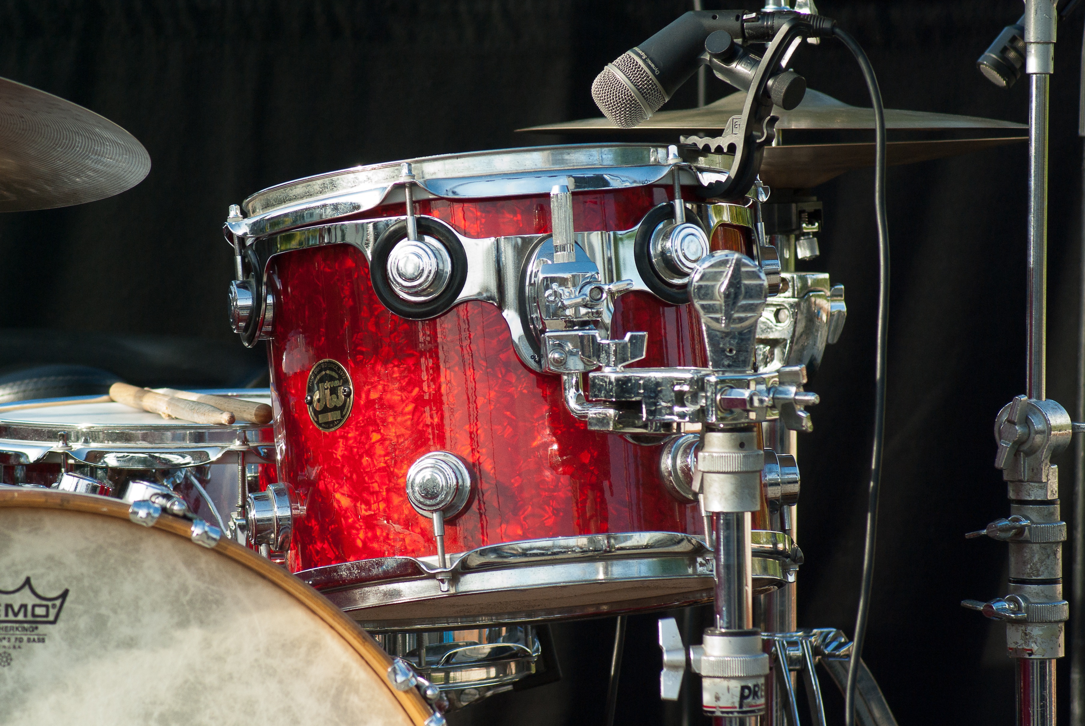 Red drum kit by jackmac34