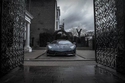 Lamborghini vehicle Lamborghini Aventador gate HD Desktop Wallpaper | Background Image
