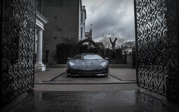 Lamborghini vehicle Lamborghini Aventador gate HD Desktop Wallpaper | Background Image