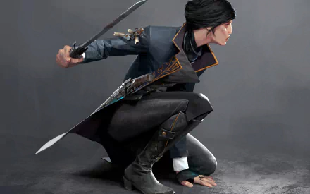 Emily Kaldwin video game Dishonored 2 HD Desktop Wallpaper | Background Image
