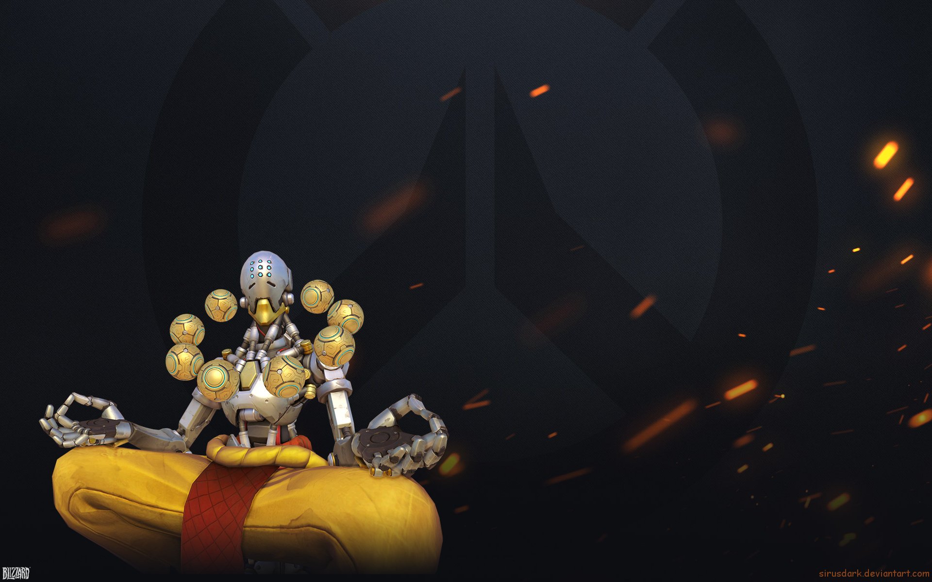 Download Zenyatta (Overwatch) Video Game Overwatch HD Wallpaper by Sirusdark