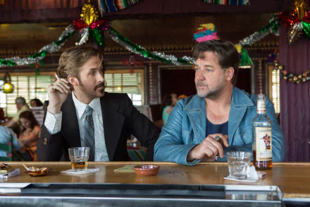 Russell Crowe Ryan Gosling movie The Nice Guys HD Desktop Wallpaper | Background Image