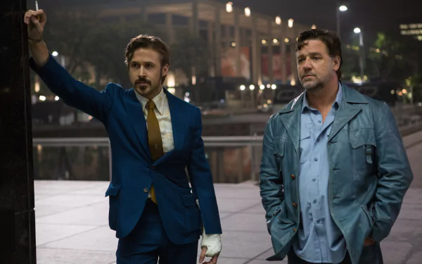 Russell Crowe Ryan Gosling movie The Nice Guys HD Desktop Wallpaper | Background Image