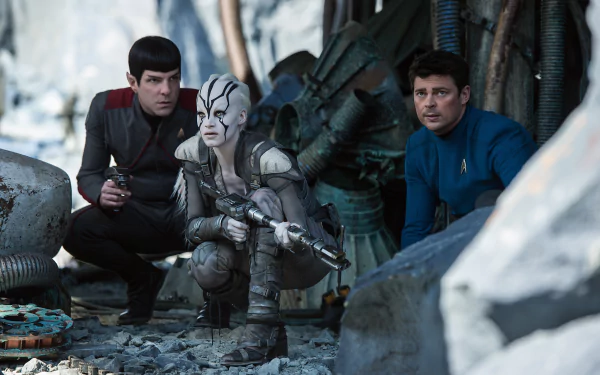 Star Trek Karl Urban Zachary Quinto Sofia Boutella movie Star Trek Beyond HD Desktop Wallpaper | Background Image