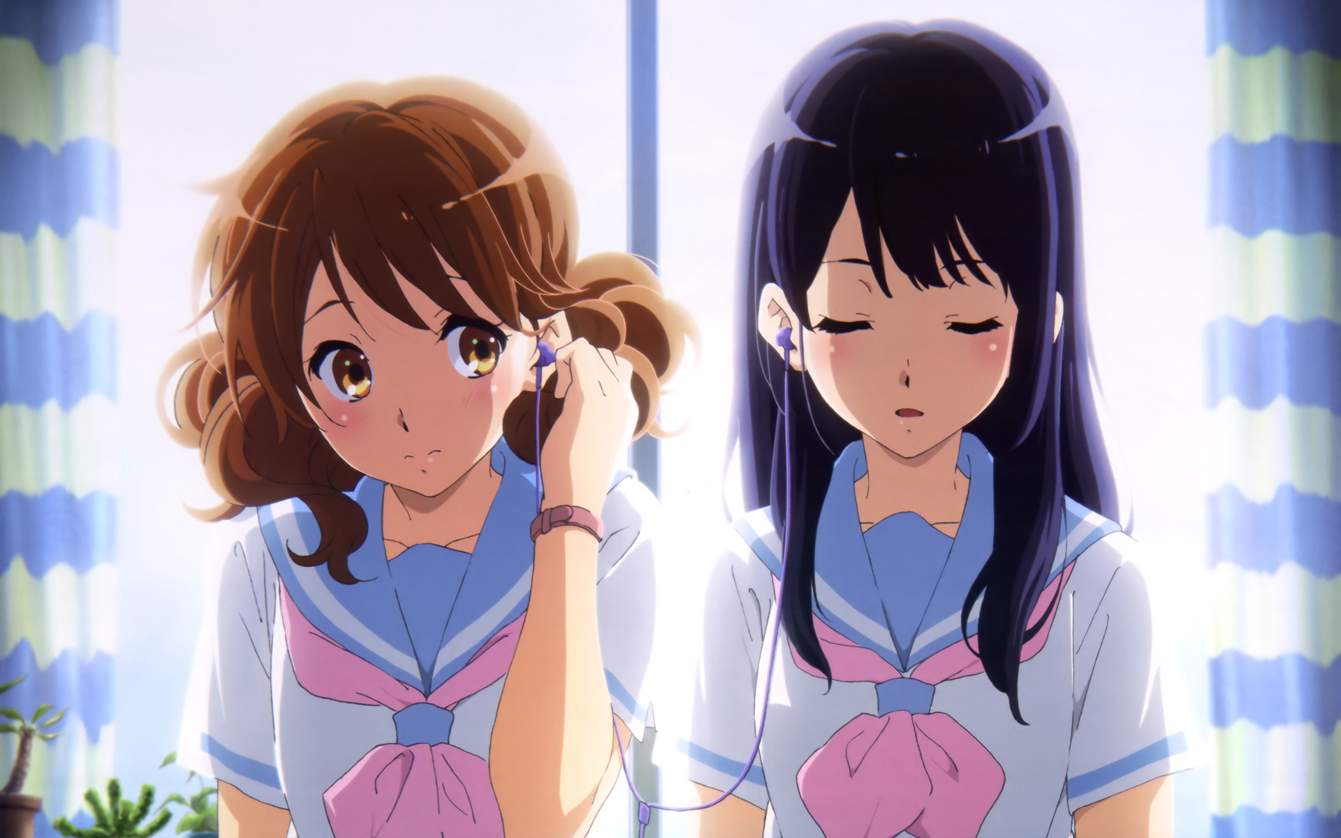 Download Reina Kousaka Kumiko Oumae Anime Sound! Euphonium HD Wallpaper