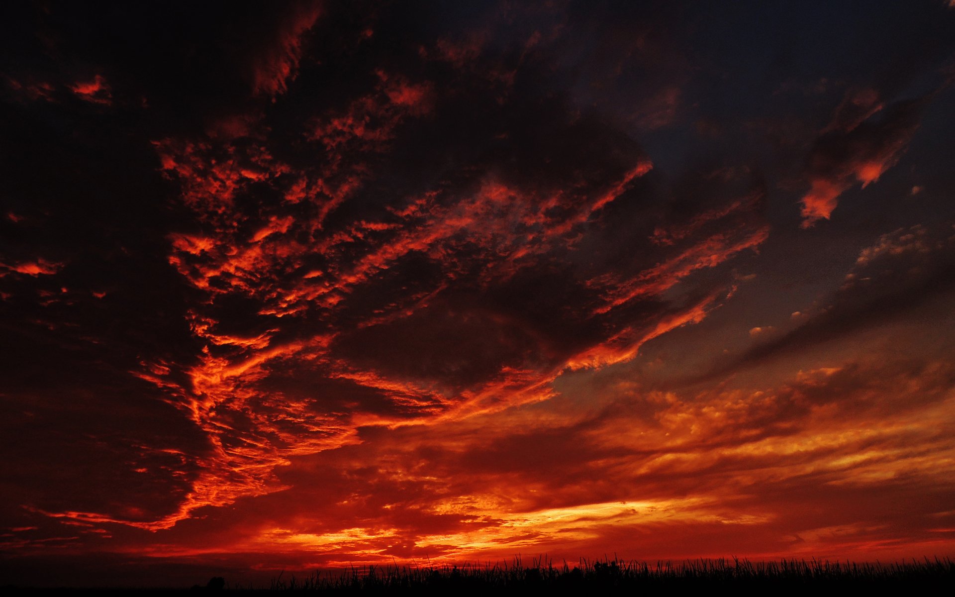 Download Orange (Color) Cloud Sunset Nature Sky HD Wallpaper