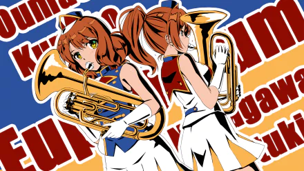Natsuki Nakagawa Kumiko Oumae Anime Sound! Euphonium HD Desktop Wallpaper | Background Image